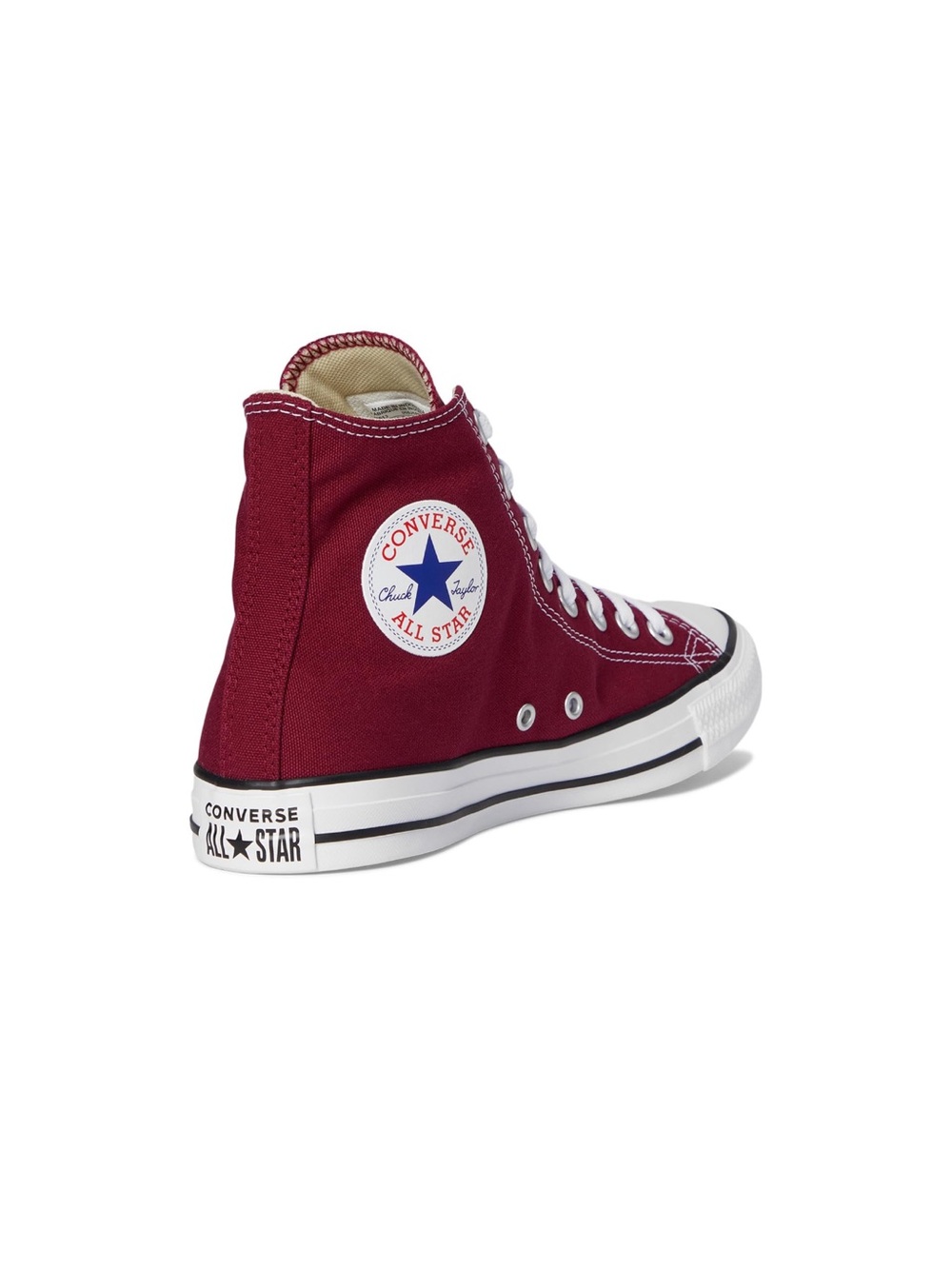 Converse Chuck Taylor All Star High-Top Sneakers dark Red - M 8.5 / W 10.5 - Picture 10 of 11